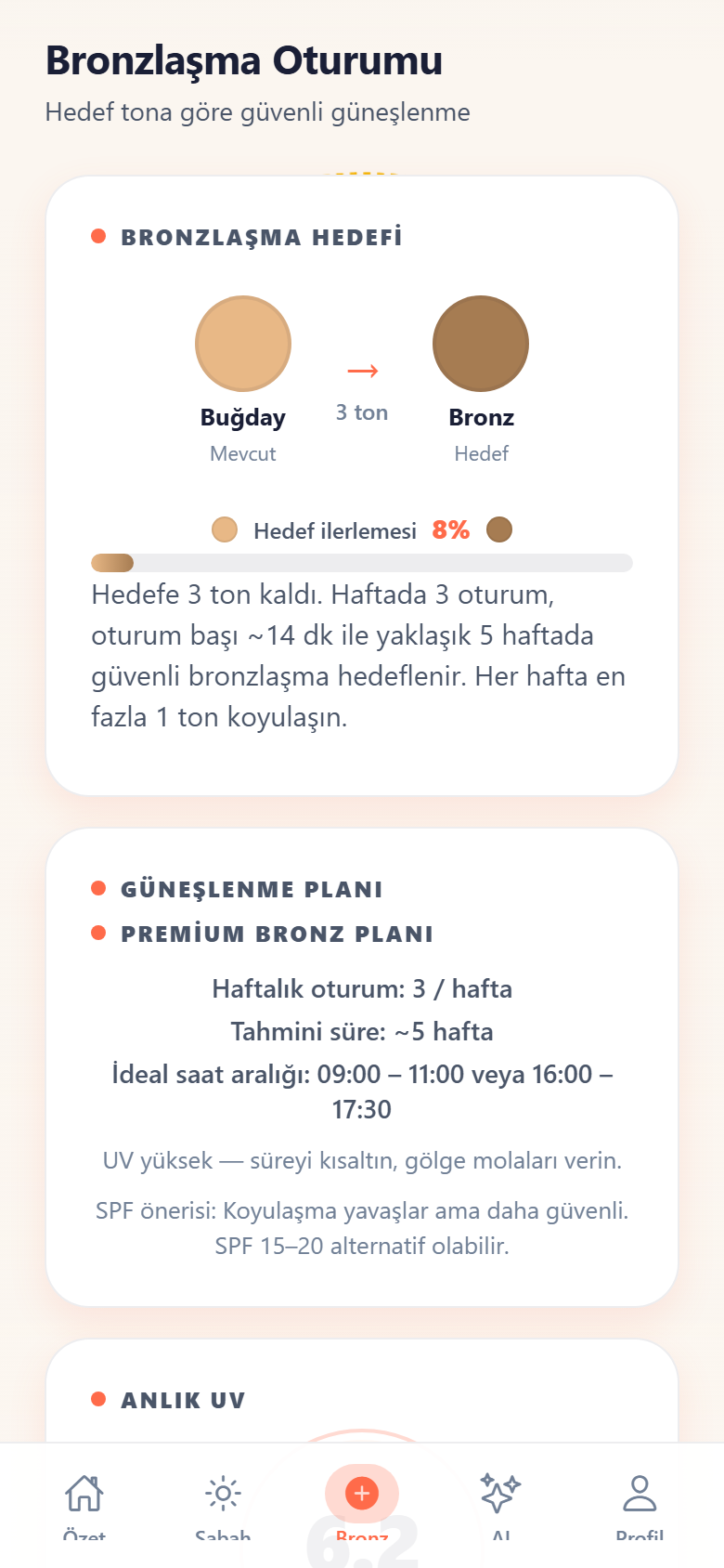 Bronz oturumu zamanlayıcısı