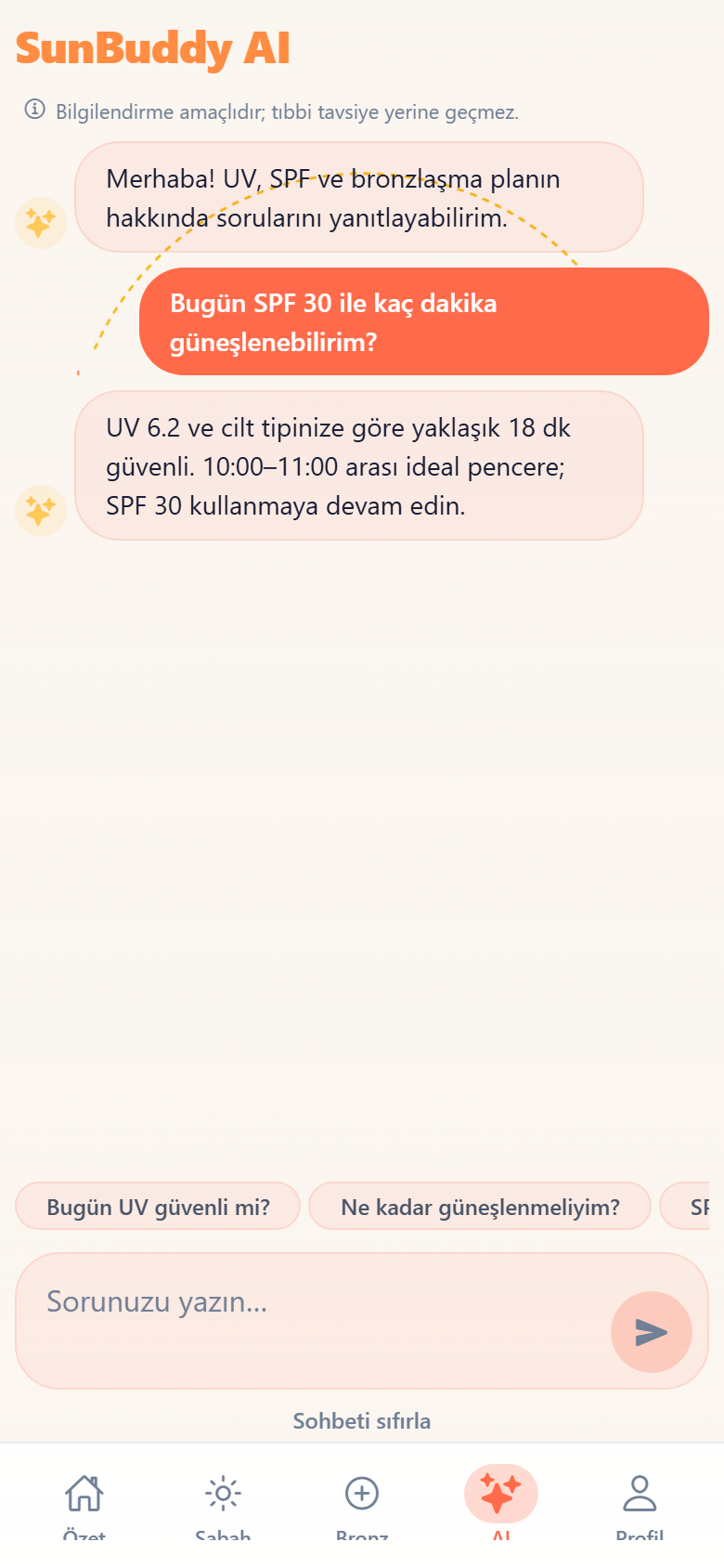 AI güneş asistanı
